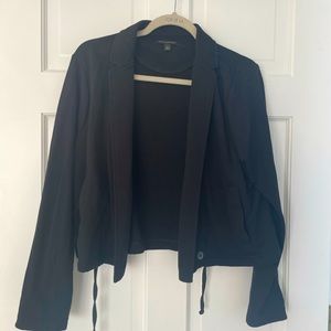 Banana Republic Cotton Black Blazer